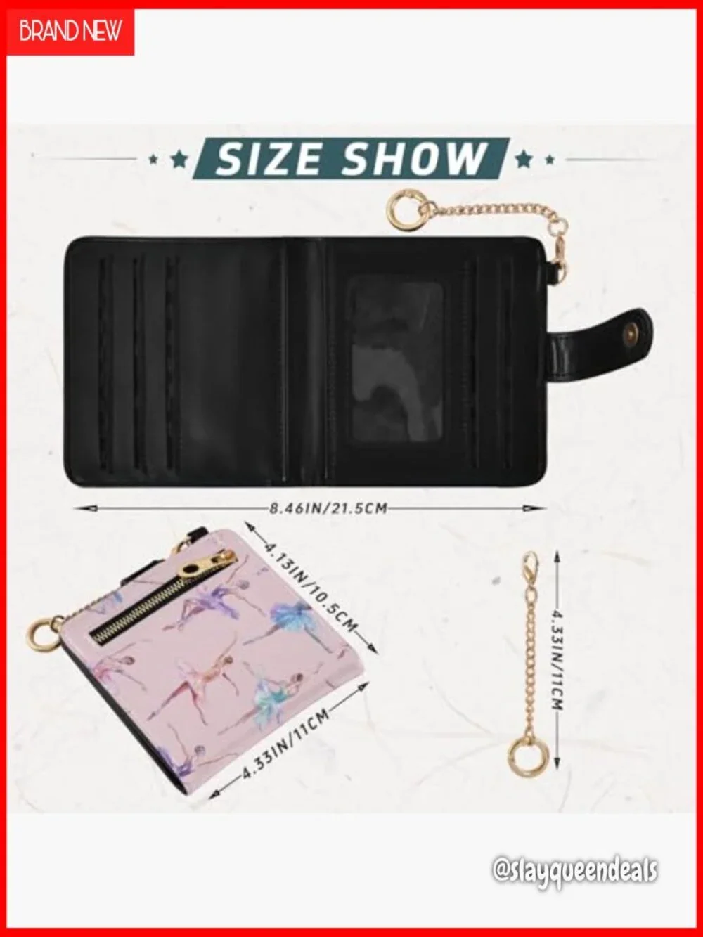Slim RFID Blocking Leather Bifold Wallet with Zipper Coin Pocket